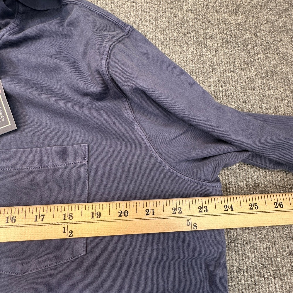 Vineyard Vines Hoodie Tee Mens Large Nautical Navy Surf Garment Dye Cotton NEW - Picture 7 of 10